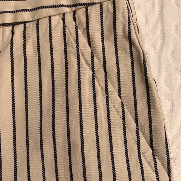 CAbi Tick-Tock Cropped Highrise Work Pants Striped - Picture 4 of 11